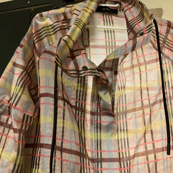 ZARA BASIC light weight jacket multi colored size Medium - Picture 2 of 6